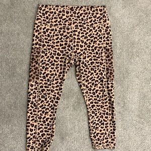 Fabletics Leopard Print Pocket Leggings 7/8